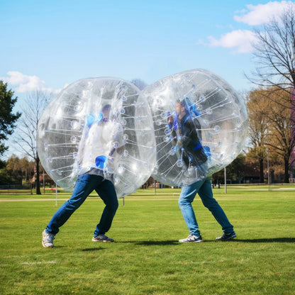 VEVOR Inflatable Bumper Balls 2-Pack, 4FT/1.2M Body Sumo Zorb Balls for Teen & Adult, 0.8mm Thick PVC Human Hamster Bubble Balls for Outdoor Team Gaming Play, Bumper Bopper Toys for Garden, Yard, Park - Mekamart Australia