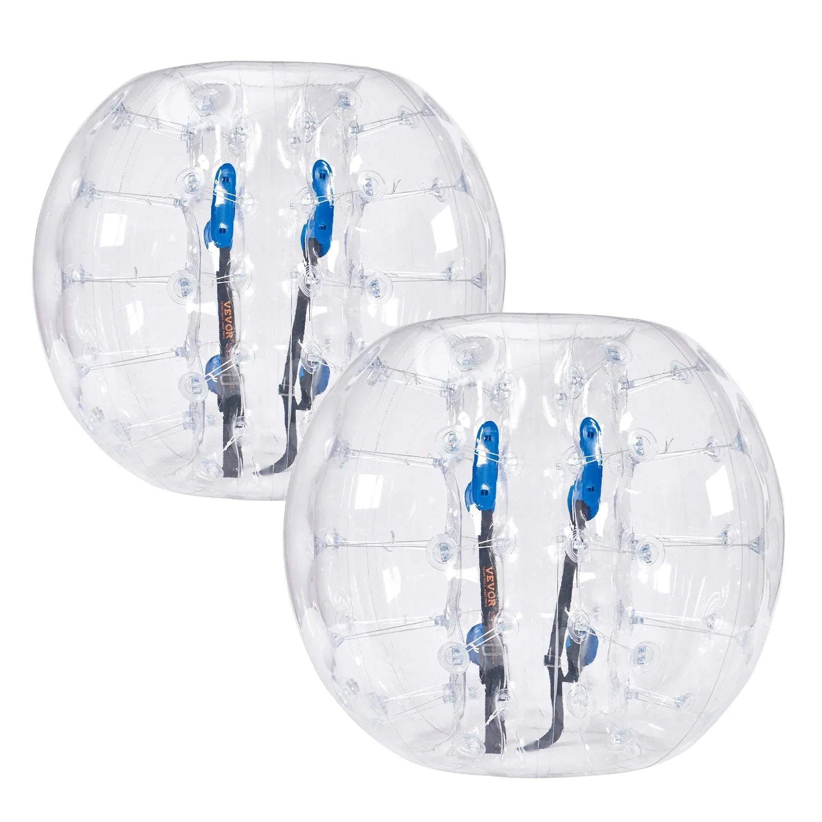 VEVOR Inflatable Bumper Balls 2-Pack, 4FT/1.2M Body Sumo Zorb Balls for Teen & Adult, 0.8mm Thick PVC Human Hamster Bubble Balls for Outdoor Team Gaming Play, Bumper Bopper Toys for Garden, Yard, Park - Mekamart Australia