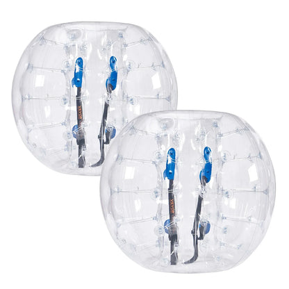 VEVOR Inflatable Bumper Balls 2-Pack, 4FT/1.2M Body Sumo Zorb Balls for Teen & Adult, 0.8mm Thick PVC Human Hamster Bubble Balls for Outdoor Team Gaming Play, Bumper Bopper Toys for Garden, Yard, Park - Mekamart Australia