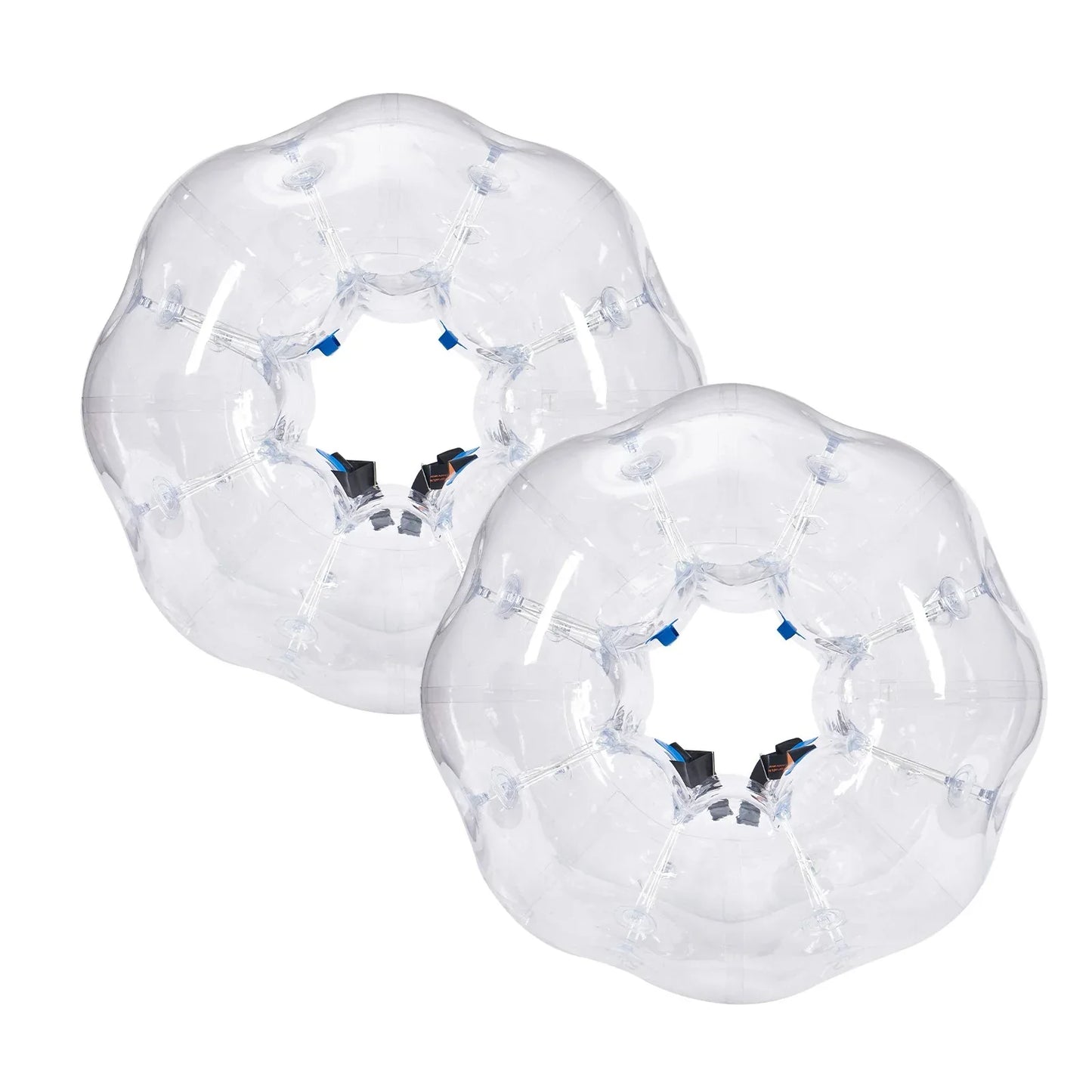 VEVOR Inflatable Bumper Balls 2-Pack, 4FT/1.2M Body Sumo Zorb Balls for Teen & Adult, 0.8mm Thick PVC Human Hamster Bubble Balls for Outdoor Team Gaming Play, Bumper Bopper Toys for Garden, Yard, Park - Mekamart Australia