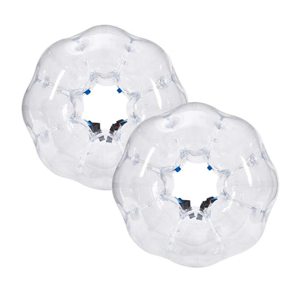VEVOR Inflatable Bumper Balls 2-Pack, 4FT/1.2M Body Sumo Zorb Balls for Teen & Adult, 0.8mm Thick PVC Human Hamster Bubble Balls for Outdoor Team Gaming Play, Bumper Bopper Toys for Garden, Yard, Park - Mekamart Australia
