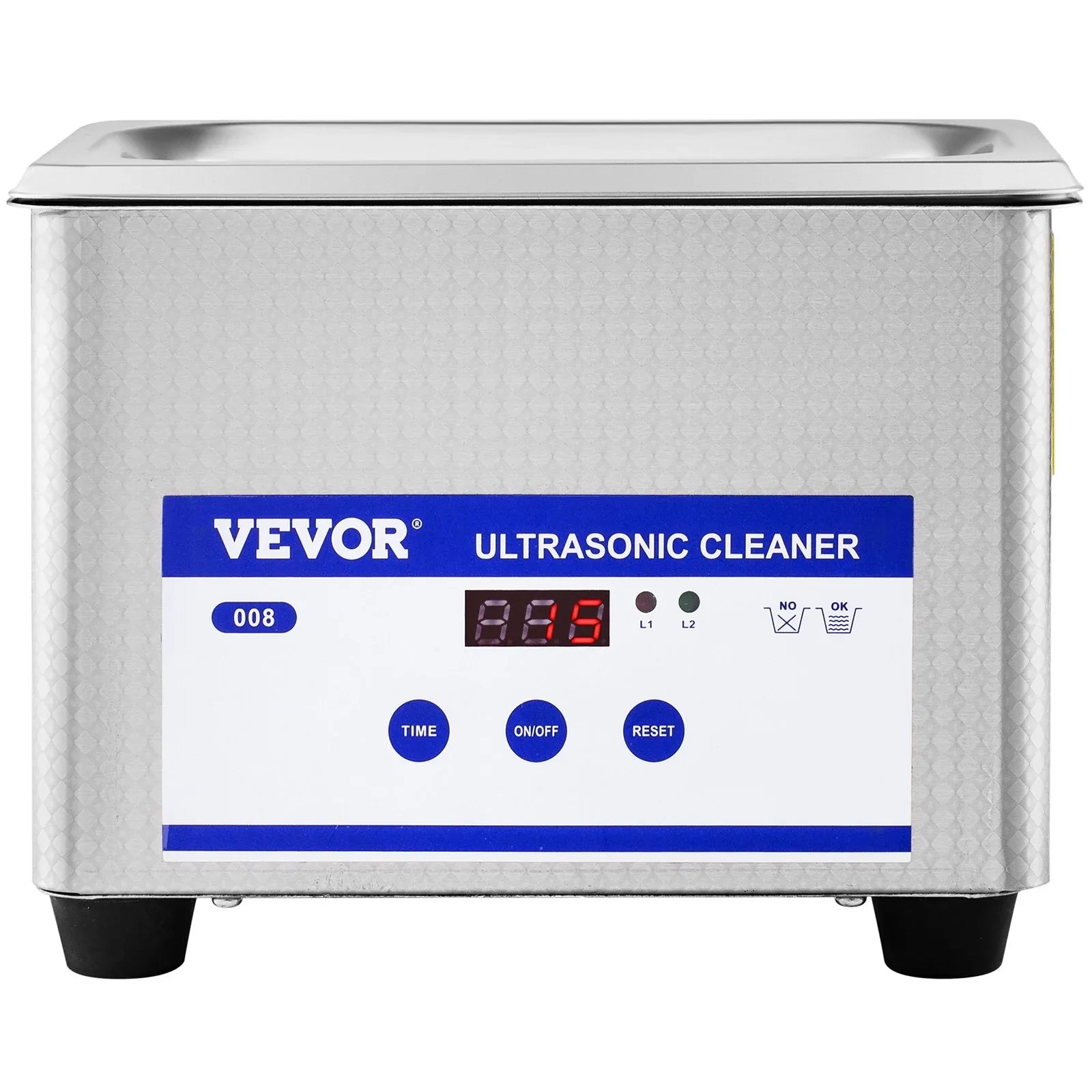 VEVOR 0.8L Professional Ultrasonic Cleaner 304 Stainless Steel Digital Lab Ultrasonic Cleaner with Timer for Jewelry Watch Glasses Circuit Board Dentures Small Parts Dental Instrument (0.8L) - Mekamart Australia