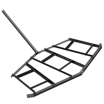VEVOR Driveway Drag, 84" Width Tow Behind Drag Harrow, Q235 Steel Driveway Grader with Adjustable Bars, Support up to 50 lbs, Driveway Tractor Harrow for ATVs, UTVs, Garden Lawn Tractors - Mekamart Australia