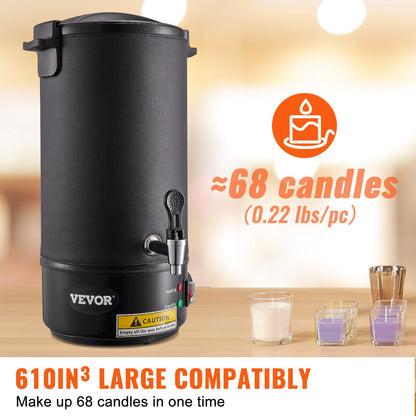 Wax Melter for Candle Making 10Liter Electric Pot Commercial or Home Use