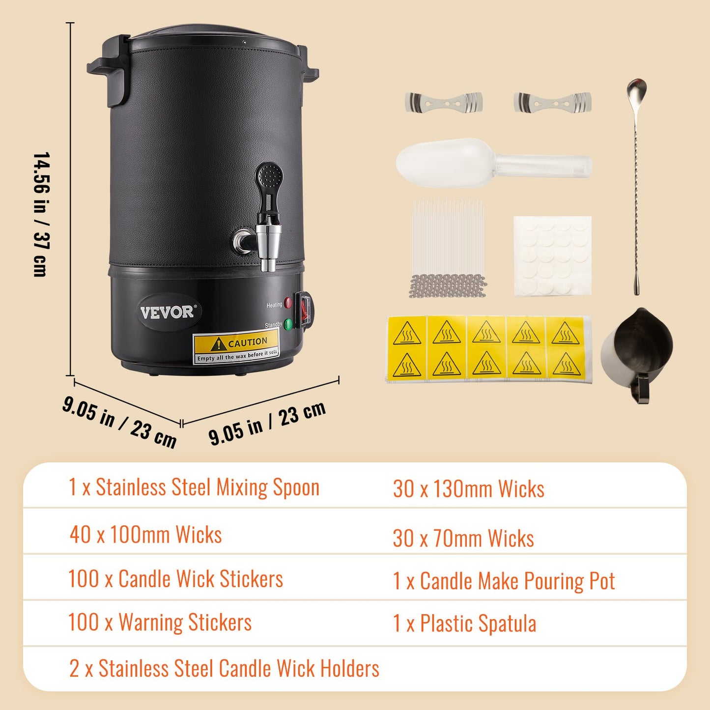 Wax Melter for Candle Making 6.5Liter Electric Pot Commercial or Home Use