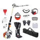 VEVOR 15.7-inch 26CC 2 Cycle Gas Hedge Trimmer, Gas Powered Pole Hedge Trimmer with Dual Sided Dual Action Blade, Adjustable Trimmer Head, Suitable for Trimming Shrubs, Bushes - Mekamart Australia