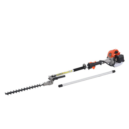 VEVOR 15.7-inch 26CC 2 Cycle Gas Hedge Trimmer, Gas Powered Pole Hedge Trimmer with Dual Sided Dual Action Blade, Adjustable Trimmer Head, Suitable for Trimming Shrubs, Bushes - Mekamart Australia