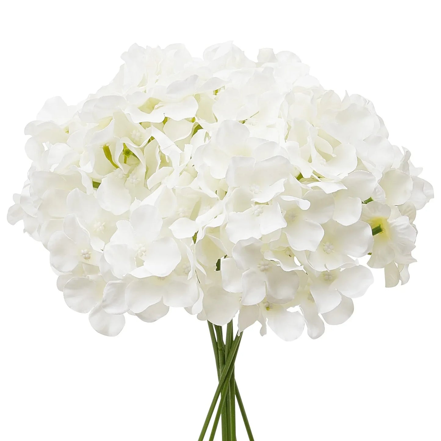 VEVOR Artificial Flowers, 105 pcs Real Looking White Silk Fake Hydrangea Bulk, White Faux Bridal Shower with Stems for DIY Wedding Bouquets, Home Centerpieces Arrangements, Party Tables Decorations - Mekamart Australia