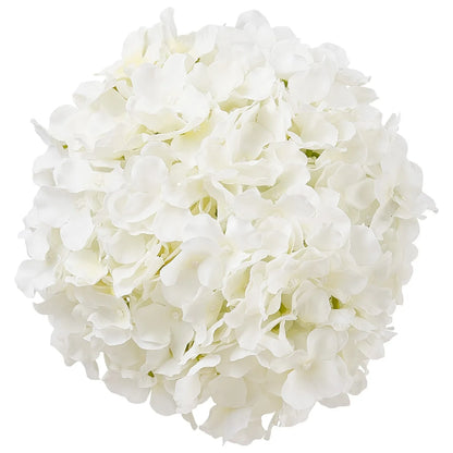 VEVOR Artificial Flowers, 105 pcs Real Looking White Silk Fake Hydrangea Bulk, White Faux Bridal Shower with Stems for DIY Wedding Bouquets, Home Centerpieces Arrangements, Party Tables Decorations - Mekamart Australia