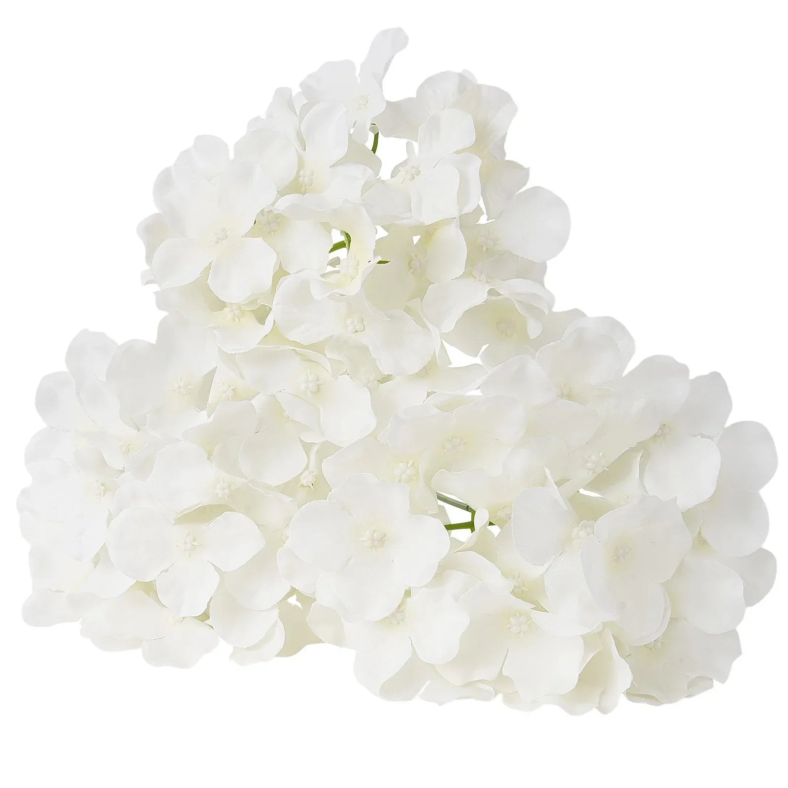 VEVOR Artificial Flowers, 105 pcs Real Looking White Silk Fake Hydrangea Bulk, White Faux Bridal Shower with Stems for DIY Wedding Bouquets, Home Centerpieces Arrangements, Party Tables Decorations - Mekamart Australia
