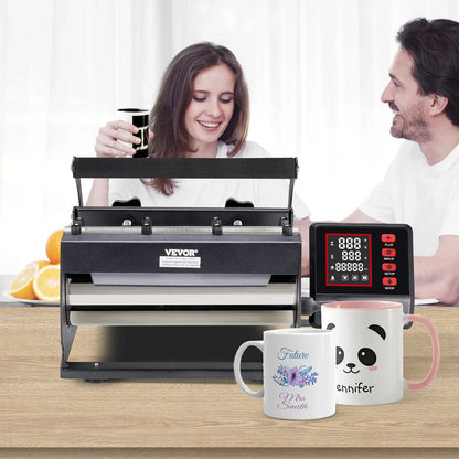 VEVOR Tumbler Heat Press Machine 11-30oz Mug Press Sublimation Tumblers Black - Mekamart Australia