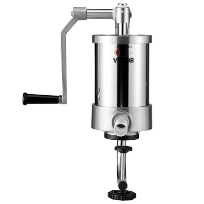 VEVOR Sausage Stuffer 2.5LBS/1.5L Capacity Homemade Sausage Maker Stainless Steel - Mekamart Australia