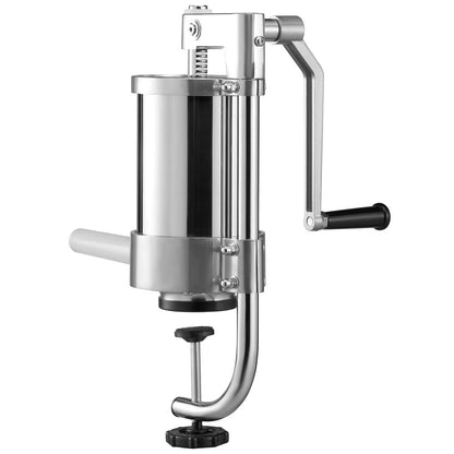 VEVOR Sausage Stuffer 2.5LBS/1.5L Capacity Homemade Sausage Maker Stainless Steel - Mekamart Australia