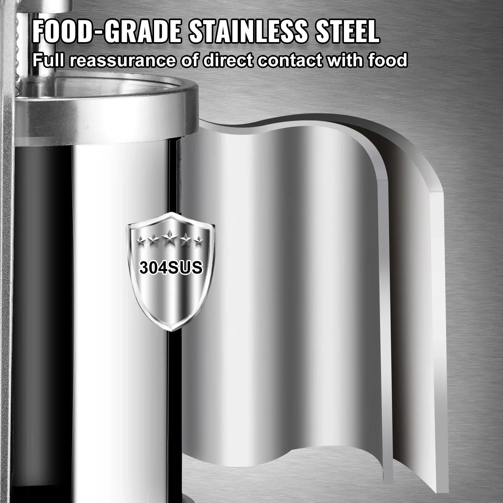 VEVOR Sausage Stuffer 5LBS/3L Capacity Homemade Sausage Maker Stainless Steel - Mekamart Australia