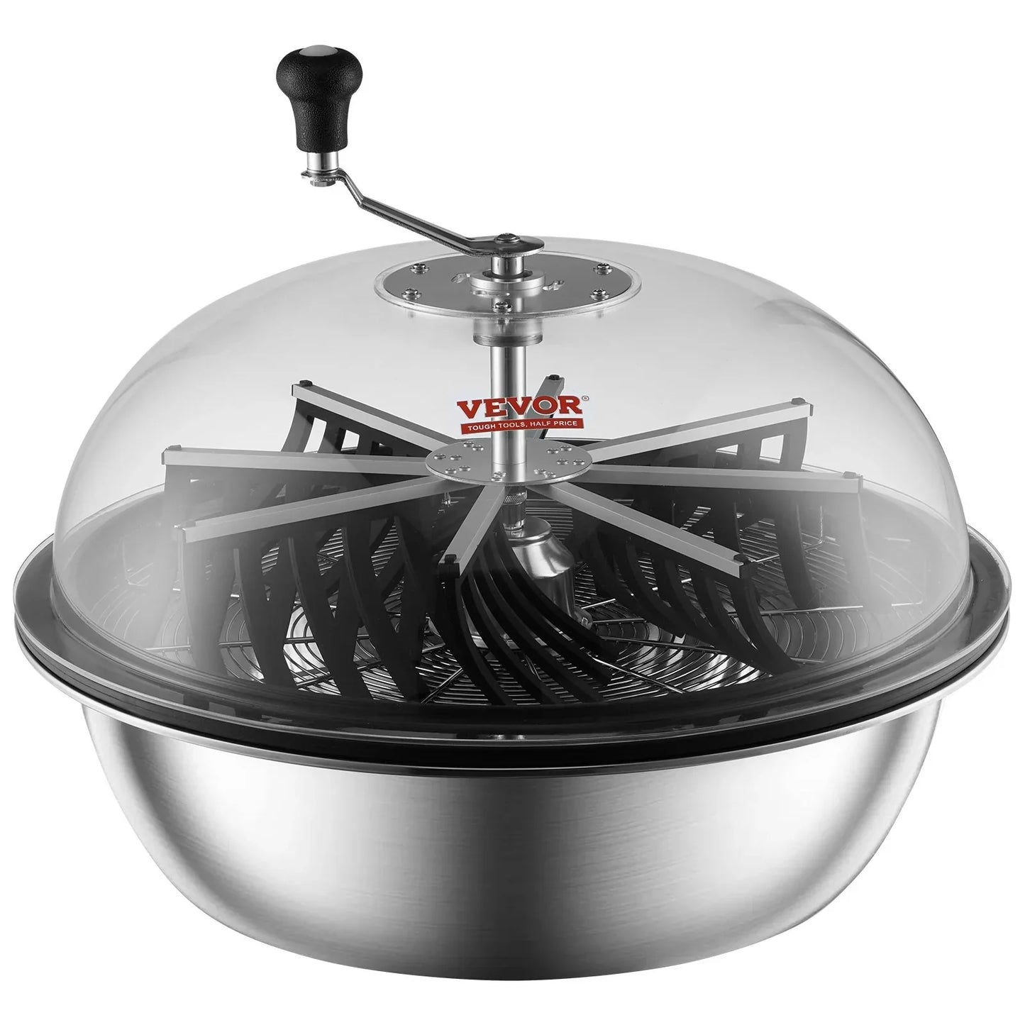 VEVOR Leaf Bowl Trimmer, 24'' Trimmer Bowl, Manual Bud Trimmer with Stainless-Steel Blades for Twisted Spin Cut, Clear Visibility Dome and Hand Pruner Included, for Cutting Leaves, Buds, Flowers - Mekamart Australia