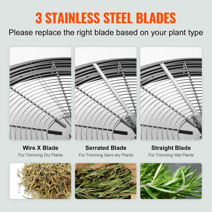 VEVOR Leaf Bowl Trimmer, 24'' Trimmer Bowl, Manual Bud Trimmer with Stainless-Steel Blades for Twisted Spin Cut, Clear Visibility Dome and Hand Pruner Included, for Cutting Leaves, Buds, Flowers - Mekamart Australia