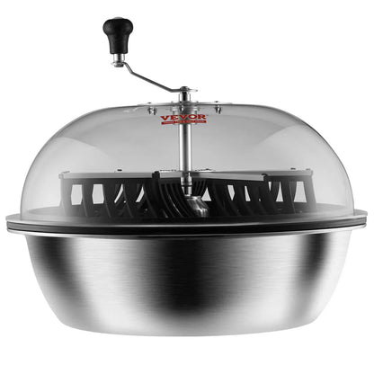 VEVOR Leaf Bowl Trimmer, 24'' Trimmer Bowl, Manual Bud Trimmer with Stainless-Steel Blades for Twisted Spin Cut, Clear Visibility Dome and Hand Pruner Included, for Cutting Leaves, Buds, Flowers - Mekamart Australia