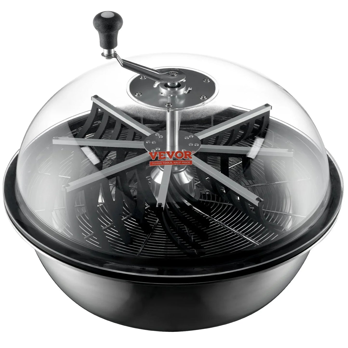 VEVOR Leaf Bowl Trimmer, 24'' Trimmer Bowl, Manual Bud Trimmer with Stainless-Steel Blades for Twisted Spin Cut, Clear Visibility Dome and Hand Pruner Included, for Cutting Leaves, Buds, Flowers - Mekamart Australia