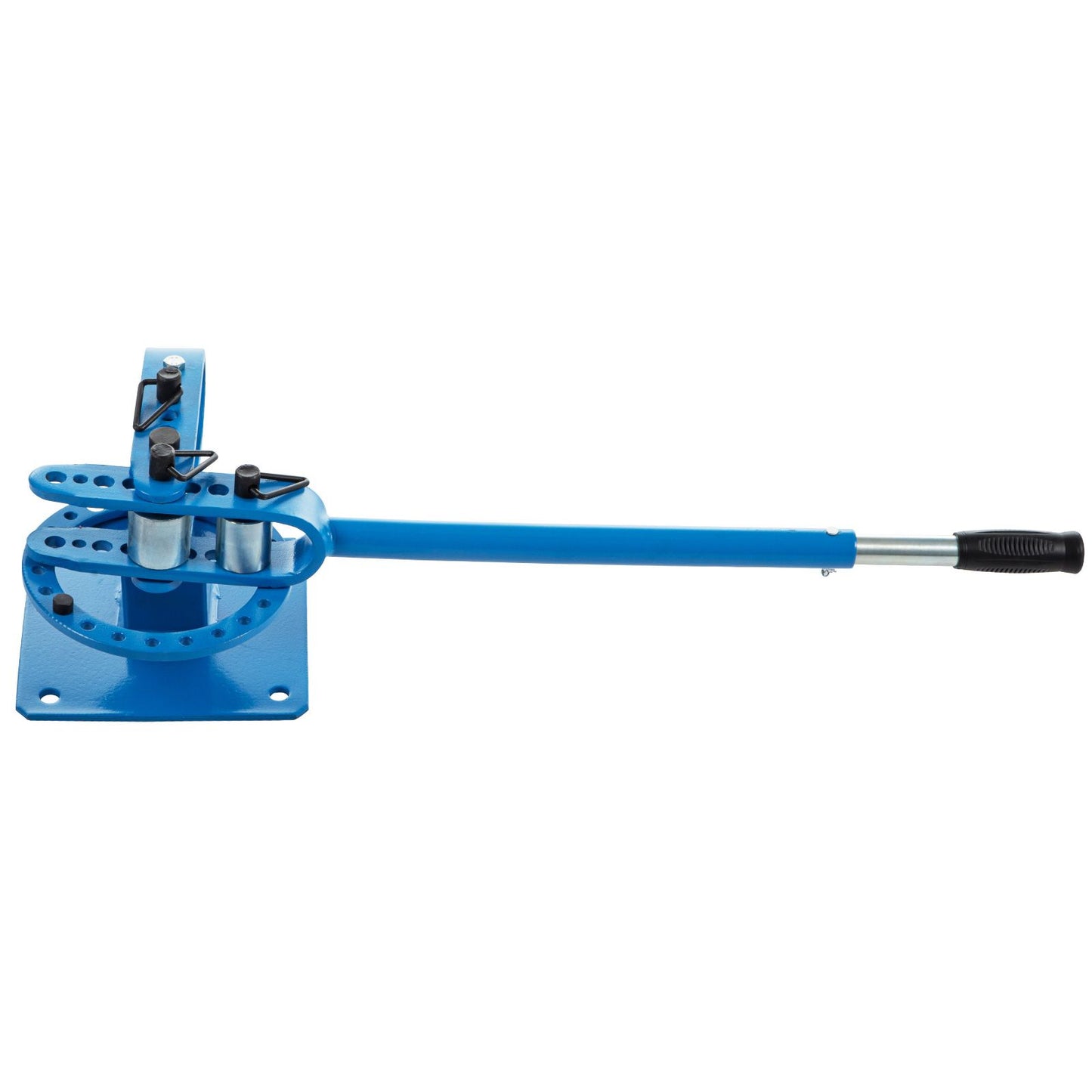 YP-9 Manual Bender, Soild Round Square Bar Metal Bender with 7 Bending Dies, Metal Rod Bar Bender Bending Tool for Construction Site Auto Repair