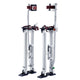 Drywall Stilts, 24''-40'' Adjustable Aluminum Tool Stilts with Protective Knee Pads, Durable and Non-Slip Work Stilts for Sheetrock Painting, Walking, Taping, Silver