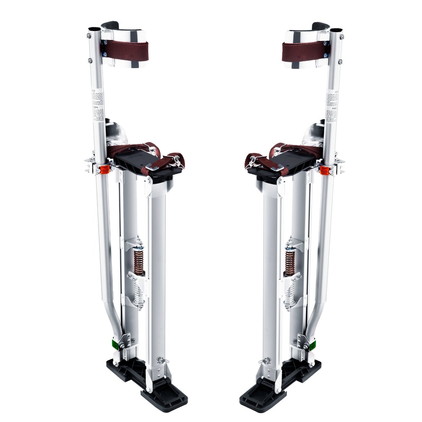 Drywall Stilts, 24''-40'' Adjustable Aluminum Tool Stilts with Protective Knee Pads, Durable and Non-Slip Work Stilts for Sheetrock Painting, Walking, Taping, Silver
