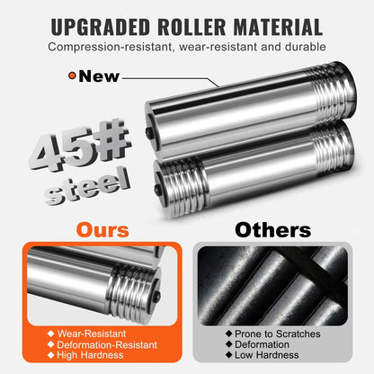 VEVOR Rolling Mill, 2.95"/75 mm Jewelry Rolling Mill Machine, 1: 2 Gear Ratio, 3-in-1 Multi-function Rolling Mill, 0.03-6.5mm Press Thickness for Metal Jewelry Making Sheet Square Wire Semicircle - Mekamart Australia