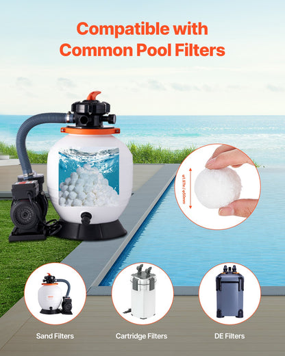 Pool Filter Balls for Sand Filter Pump 0.7 kg Reusable for Swimming Pool