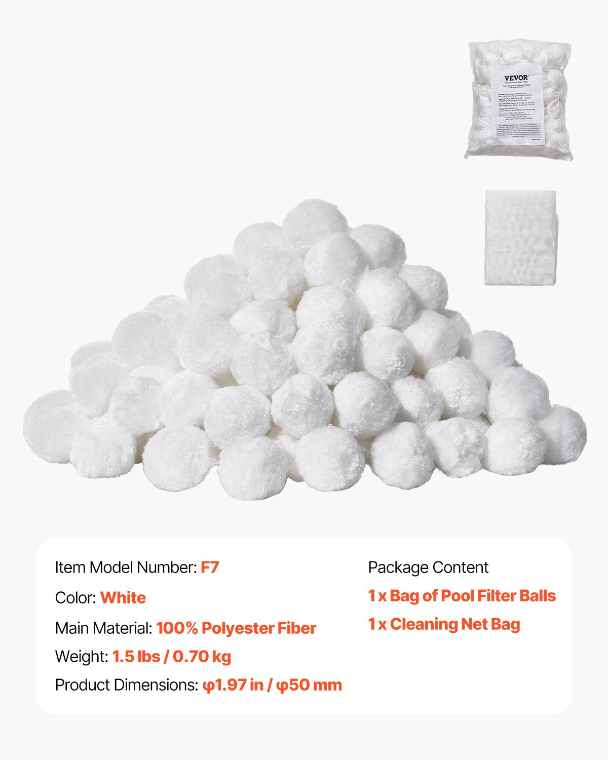 Pool Filter Balls for Sand Filter Pump 0.7 kg Reusable for Swimming Pool