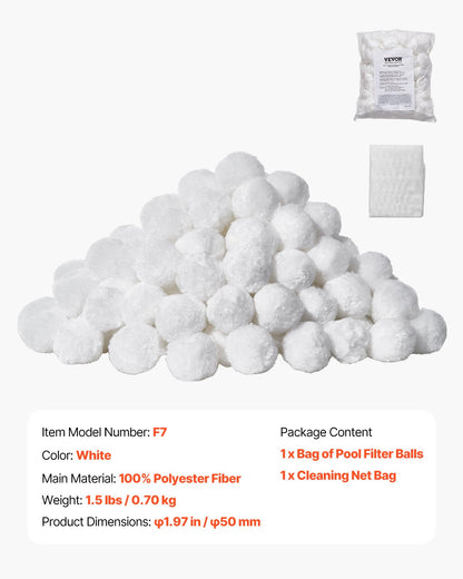 Pool Filter Balls for Sand Filter Pump 0.7 kg Reusable for Swimming Pool