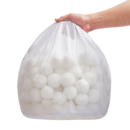 Pool Filter Balls for Sand Filter, 2.1 kg, Filter Balls Replace Pool Filter Sand, Reusable Polyester Fiber Filter Media Balls with Wash Bag, for Swimming Pool Above Ground Pool Aquarium Tank