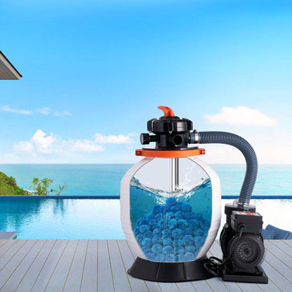 Pool Filter Balls for Sand Filter, 1.83 kg, Filter Balls Replace Pool Filter Sand, Reusable Blue Polyester Fiber Filter Media with Wash Bag, for Swimming Pool Aquarium Tank Above Ground Pool