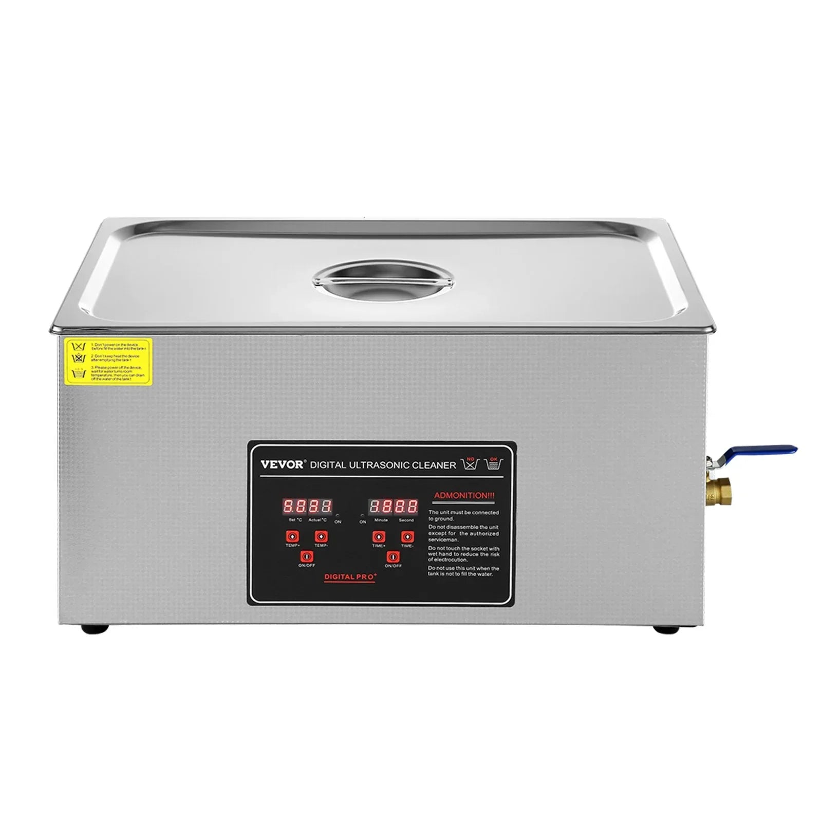 VEVOR 22L Ultrasonic Cleaner with Timer Heating Machine Digital Sonic Cleaner - Mekamart Australia