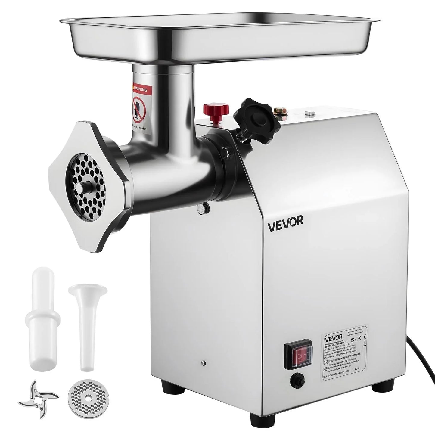 VEVOR Commercial Electric Meat Grinder 9.2 Lbs/Min Sausage Stuffer Maker Kitchen - Mekamart Australia