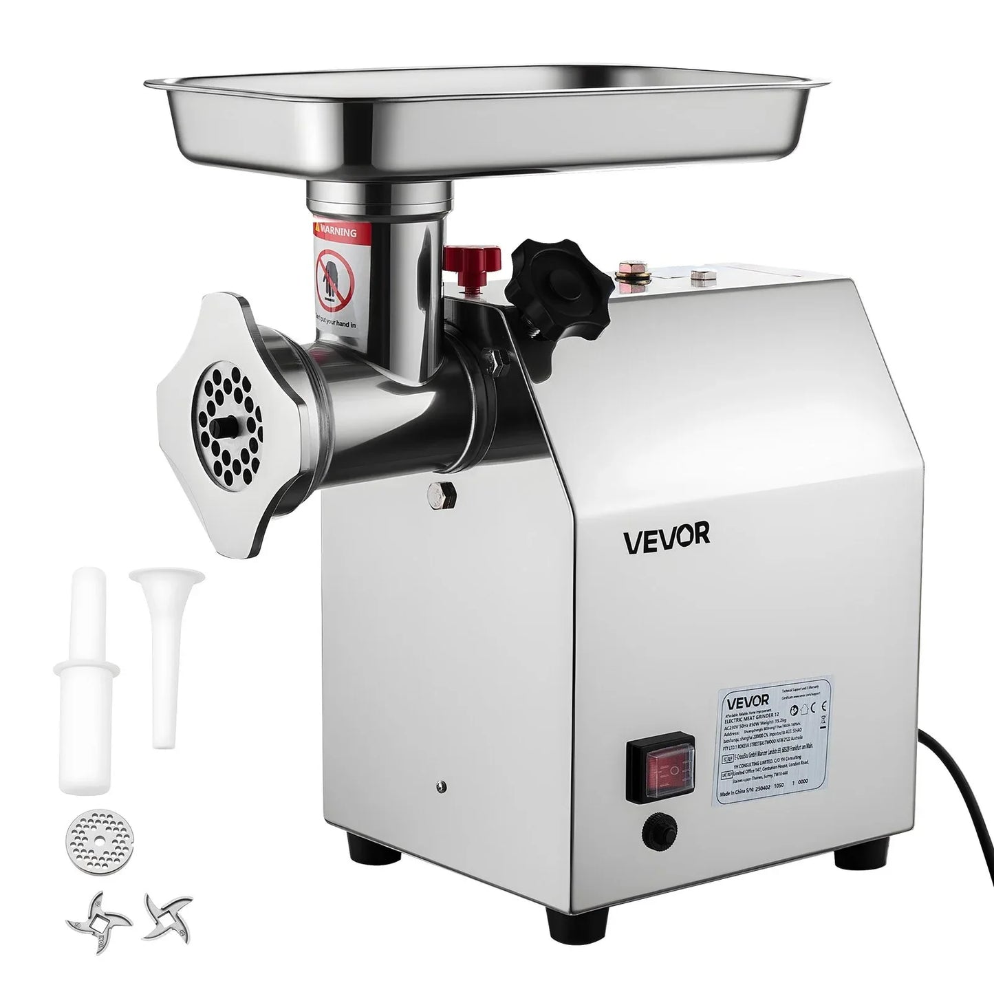 VEVOR Commercial Electric Meat Grinder 5.5 Lbs/Min Sausage Stuffer Maker Kitchen - Mekamart Australia