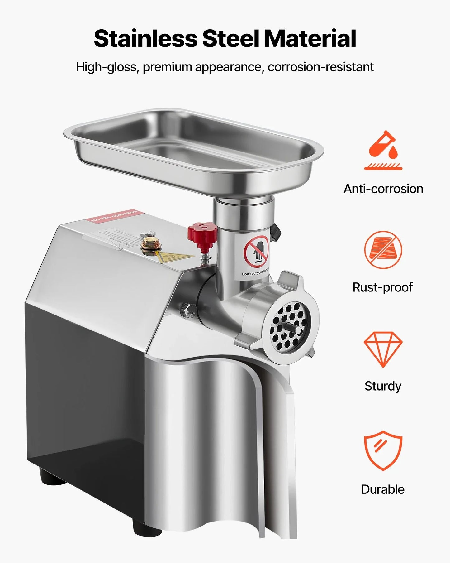 VEVOR Commercial Electric Meat Grinder 4.5 Lbs/Min Sausage Stuffer Maker Kitchen - Mekamart Australia