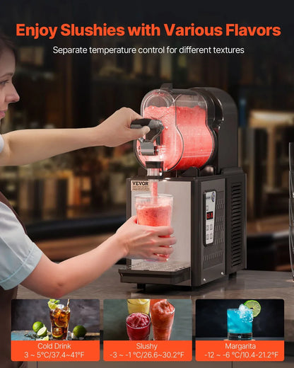 VEVOR 3L Commercial Slushy Machine Margarita Smoothie Frozen Drink Maker - Mekamart Australia