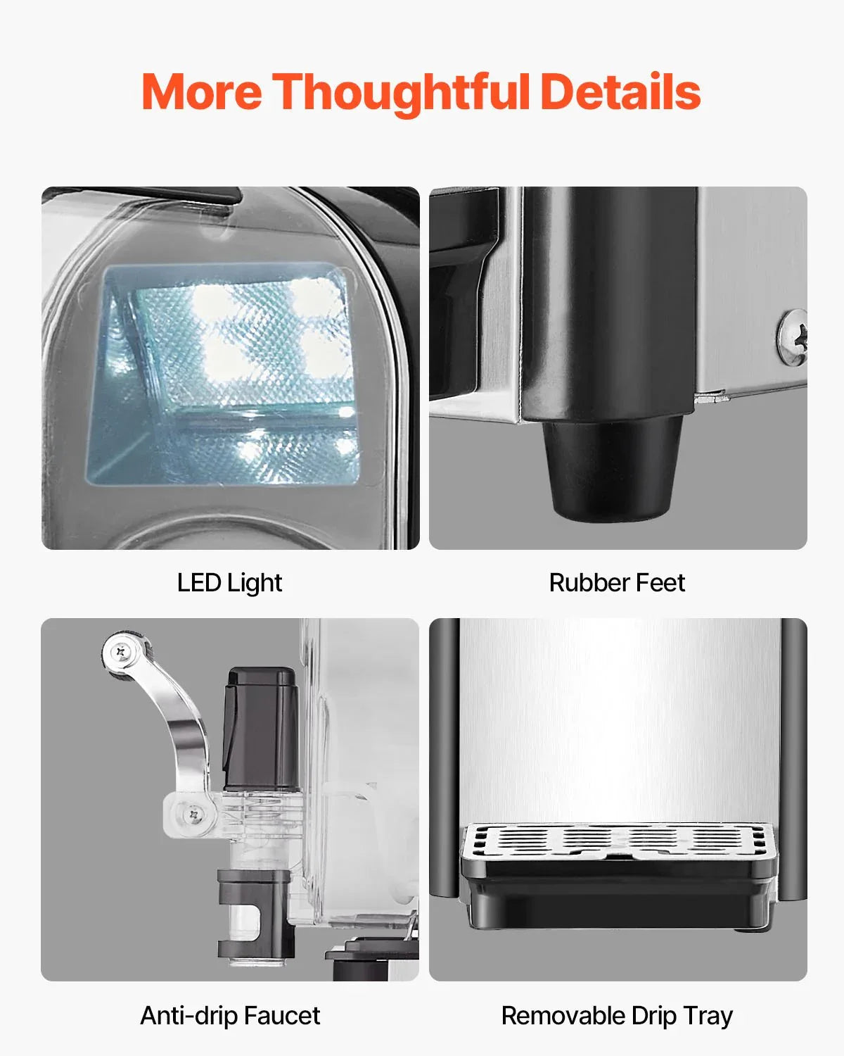 VEVOR 3L Commercial Slushy Machine Margarita Smoothie Frozen Drink Maker - Mekamart Australia