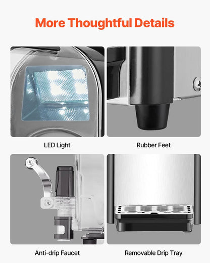 VEVOR 3L Commercial Slushy Machine Margarita Smoothie Frozen Drink Maker - Mekamart Australia