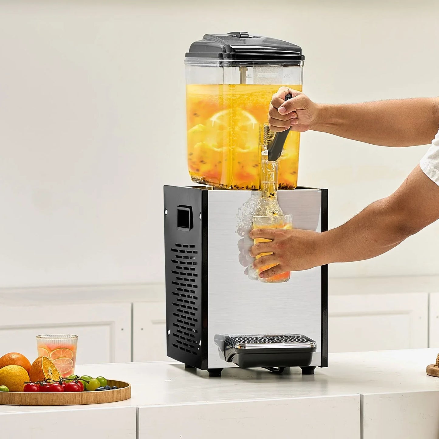 VEVOR Commercial Beverage Dispenser 12L Cold Juice Ice Drink Dispenser for Party - Mekamart Australia