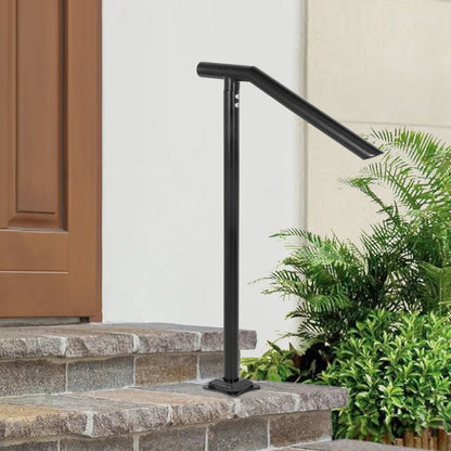 1-3 Step Handrail Railing for Steps Steel 150 kg Capacity with Screw Kit
