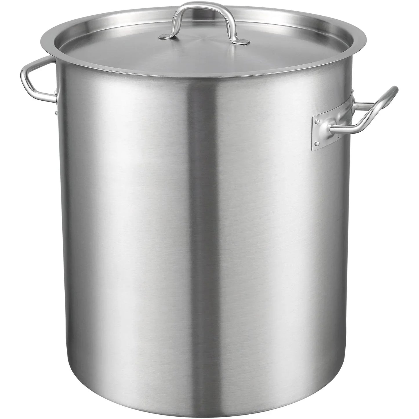 VEVOR Stainless Steel Stockpot, 42 Quart Large Cooking Pots, Multipurpose Cookware Sauce Pot with Lid & Handle, Heavy Duty Commercial Grade Stock Pot, Sanding Treatment, for Large Groups Events Silver - Mekamart Australia