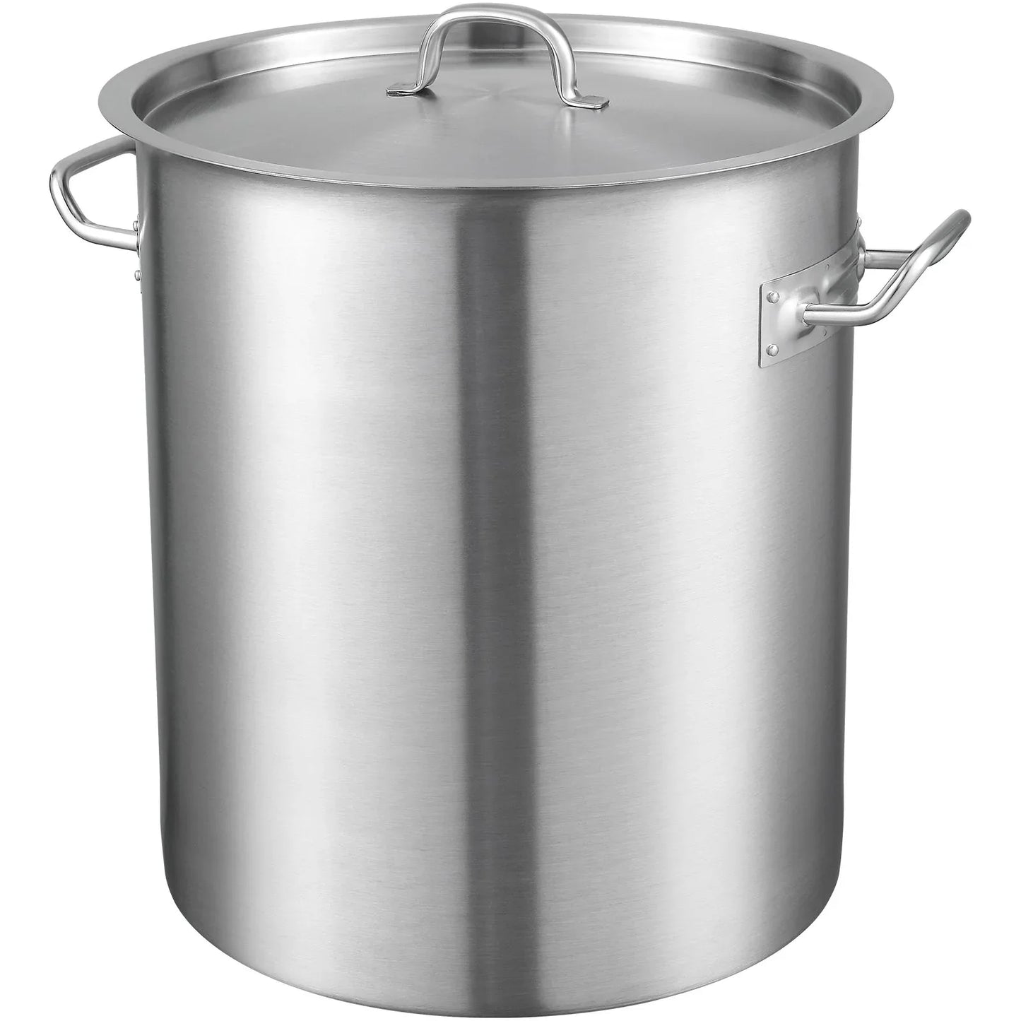 VEVOR Stainless Steel Stockpot, 42 Quart Large Cooking Pots, Multipurpose Cookware Sauce Pot with Lid & Handle, Heavy Duty Commercial Grade Stock Pot, Sanding Treatment, for Large Groups Events Silver - Mekamart Australia