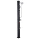 40L Solar Heated Shower, 205cm Showerhead Height Outdoor Shower, with Handheld & Foot Faucet, Hot & Cold Water Adjustment, Freestanding for Backyard Poolside Beach Pool, Black