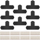 VEVOR Black T Mending Plate T-shape 8 PCs 6" Flat Connector Post to Beam Bracket - Mekamart Australia