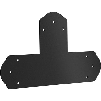 VEVOR Black T Mending Plate T-shape 8 PCs 6" Flat Connector Post to Beam Bracket - Mekamart Australia