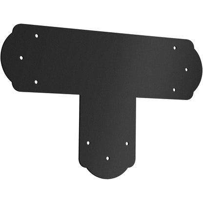VEVOR Black T Mending Plate T-shape 8 PCs 6" Flat Connector Post to Beam Bracket - Mekamart Australia