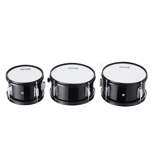 Kids Drum Set, 5-Piece, 406.4 mm Beginner Full Drum Set with Bass Toms Snare Floor Drum Adjustable Throne Cymbal Hi-Hat Pedal and Two Pairs of Drumsticks, Starter Drum Kit for Child Kids, Black