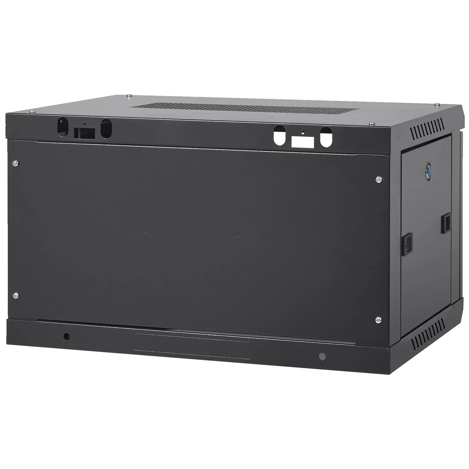 VEVOR 6U Wall Mount Network Server Cabinet, 15.5'' Deep, Server Rack Cabinet Enclosure, 200 lbs Max. Ground-mounted Load Capacity, with Locking Glass Door Side Panels, for IT Equipment, A/V Devices - Mekamart Australia