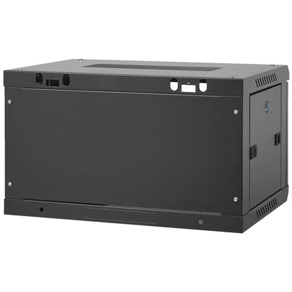 VEVOR 6U Wall Mount Network Server Cabinet, 15.5'' Deep, Server Rack Cabinet Enclosure, 200 lbs Max. Ground-mounted Load Capacity, with Locking Glass Door Side Panels, for IT Equipment, A/V Devices - Mekamart Australia