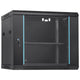 VEVOR 9U Wall Mount Network Server Cabinet, 39.37 cm Deep, Server Rack Cabinet Enclosure, 90.7 kg Max. Ground-mounted Load Capacity, with Locking Glass Door Side Panels, for IT Equipment, A/V Devices - Mekamart Australia